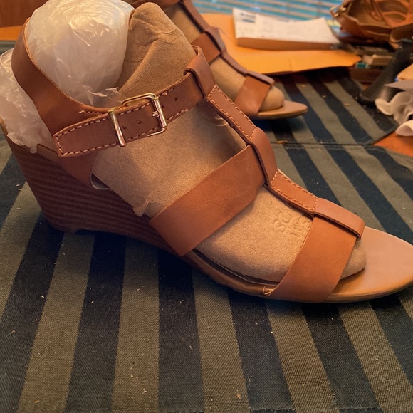 Franco Sarto Leather Sandals - Picture 2 of 4